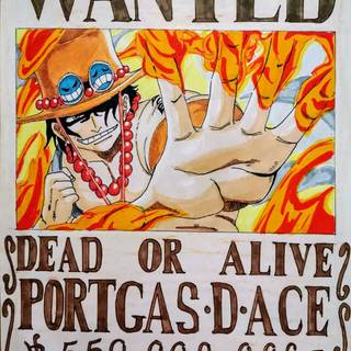 Ace wanted poster wallpaper