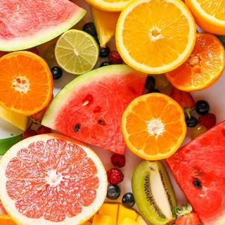Real fruit summer wallpaper