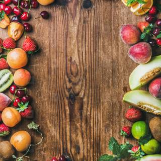 Real fruit summer wallpaper