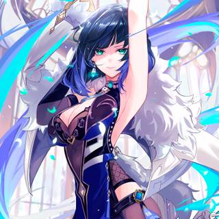 Yelan 4k iPhone wallpaper