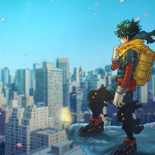 Vigilante Deku computer wallpaper