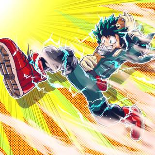 Vigilante Deku computer wallpaper