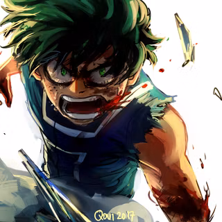 Vigilante Deku computer wallpaper