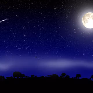 Dark anime moon wallpaper