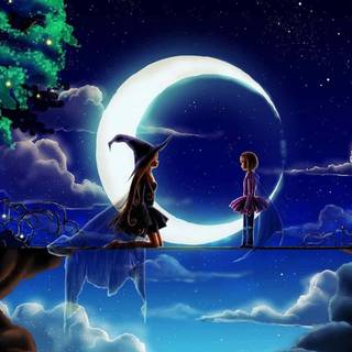 Magic fantasy anime wallpaper