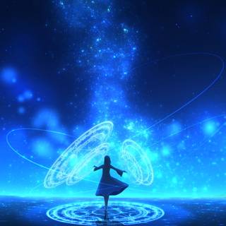 Magic fantasy anime wallpaper