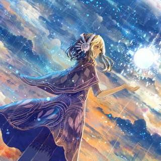 Magic fantasy anime wallpaper