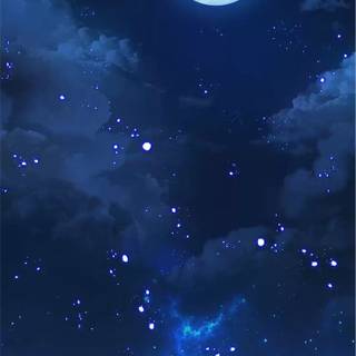 Dark anime moon wallpaper