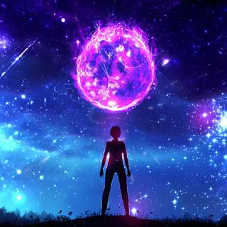 Magic fantasy anime wallpaper