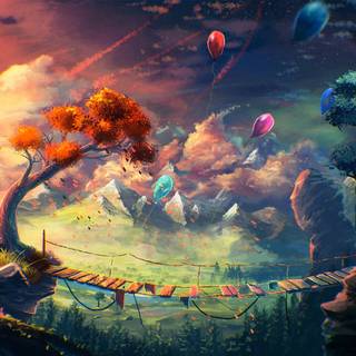 Magic fantasy anime wallpaper