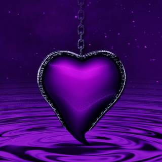 Violet heart wallpaper