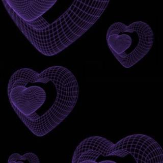 Violet heart wallpaper