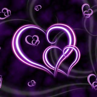 Violet heart wallpaper