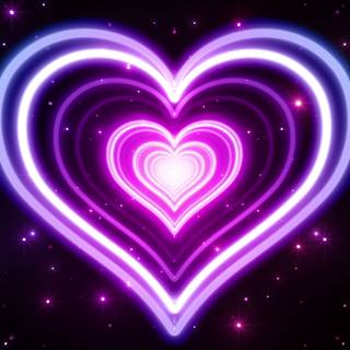 Violet heart wallpaper