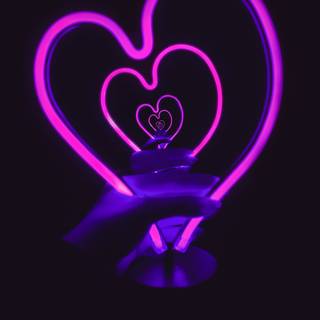 Violet heart wallpaper