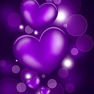 Violet heart wallpaper