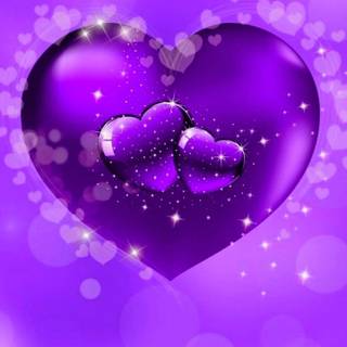 Violet heart wallpaper