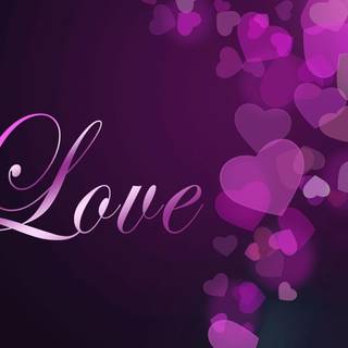 Violet heart wallpaper