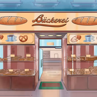 Bakery shop wallpaper