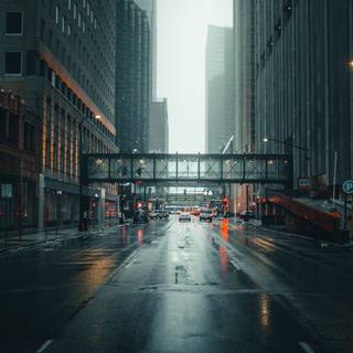 Blurry city wallpaper