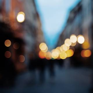 Blurry city wallpaper