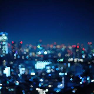 Blurry city wallpaper