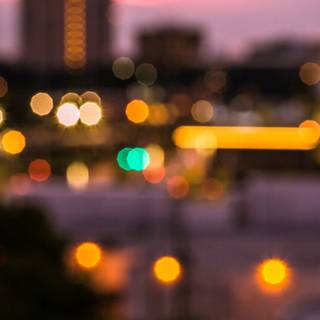 Blurry city wallpaper