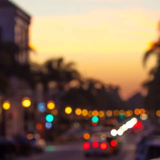 Blurry city wallpaper