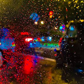 Blurry city wallpaper