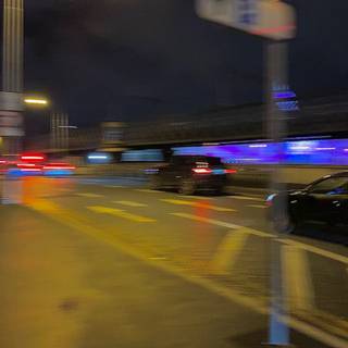 Blurry city wallpaper