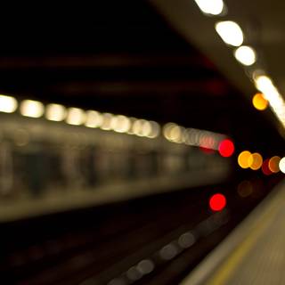 Blurry city wallpaper