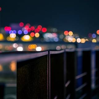 Blurry city wallpaper