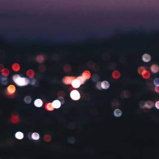 Blurry city wallpaper