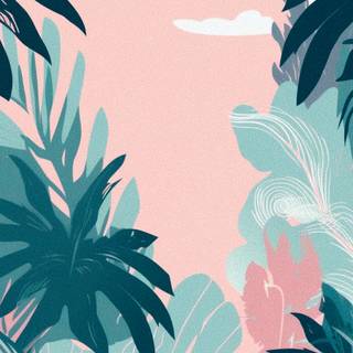 Preppy teal wallpaper