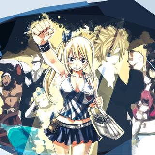 Lucy Fairy Tail desktop 4k wallpaper