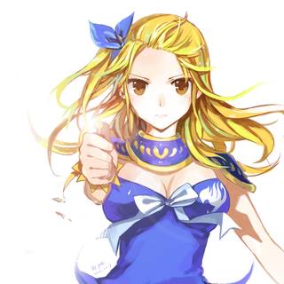 Lucy Fairy Tail desktop 4k wallpaper