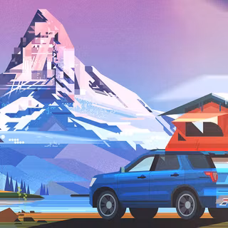 Camping car wallpaper
