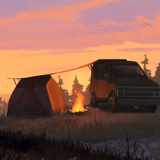 Camping car wallpaper