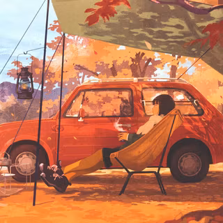 Camping car wallpaper