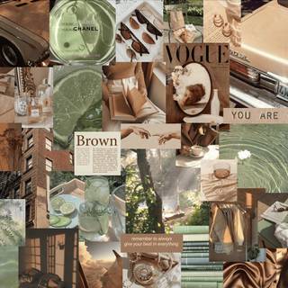 Brown aesthetic computer wallpaper