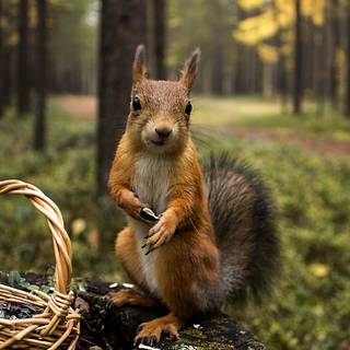 Summer forest animals wallpaper