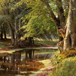 Summer forest animals wallpaper