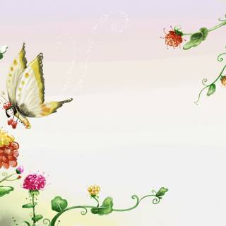 Summer butterfly wallpaper