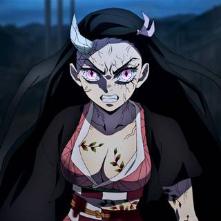 Angry Nezuko wallpaper