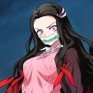 Angry Nezuko wallpaper