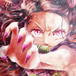 Angry Nezuko wallpaper