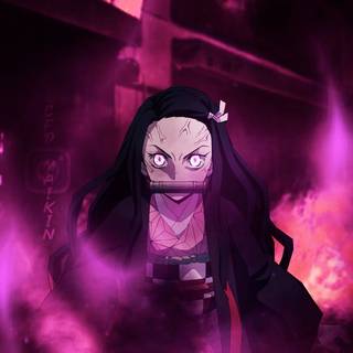 Angry Nezuko wallpaper