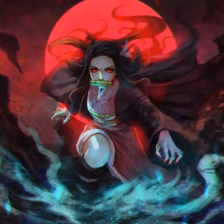 Angry Nezuko wallpaper