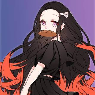 Angry Nezuko wallpaper