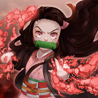 Angry Nezuko wallpaper
